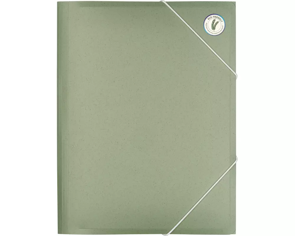 Kolma Gummibandmappe Weizenstroh A4 Grün