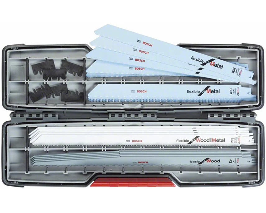 Bosch 20-tlg. ToughBox-Sägeblatt-Set All-in-One für Hubsäge