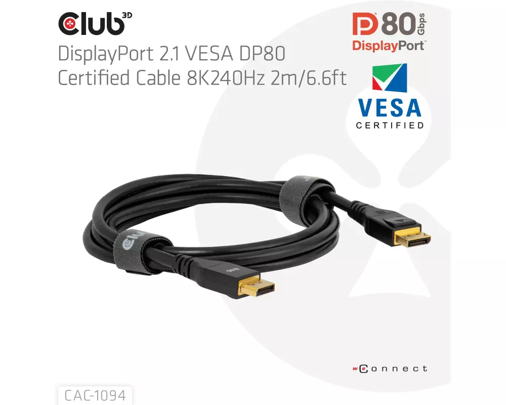 Club 3D Kabel CAC-1094 DisplayPort - DisplayPort, 2 m