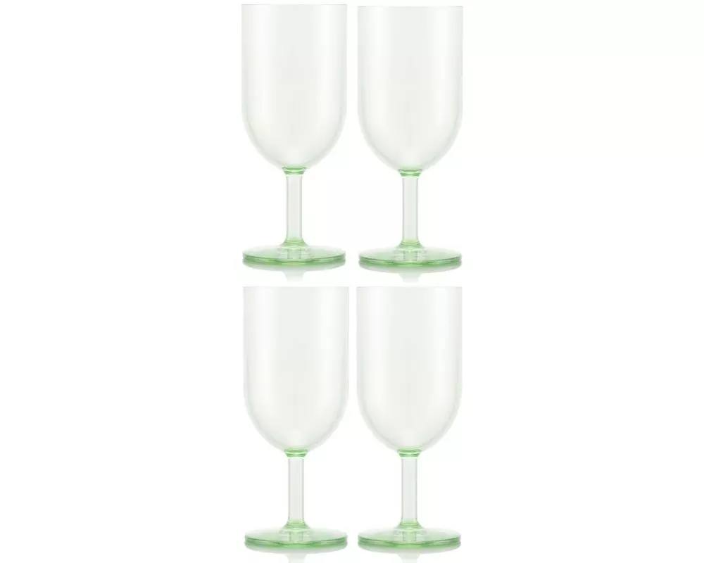 Bodum Outdoor-Weinglas Oktett 230 ml, Grün, 4 Stück