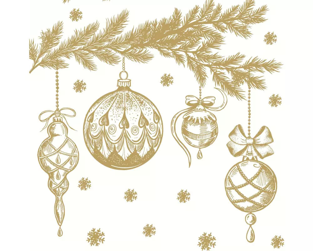 Paper + Design Servietten Bauble Symphony 33 x 33 cm, 20 Stück