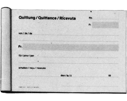 SIMPLEX Quittungen D/F/I A6 16345 D/F/I 50 Blatt