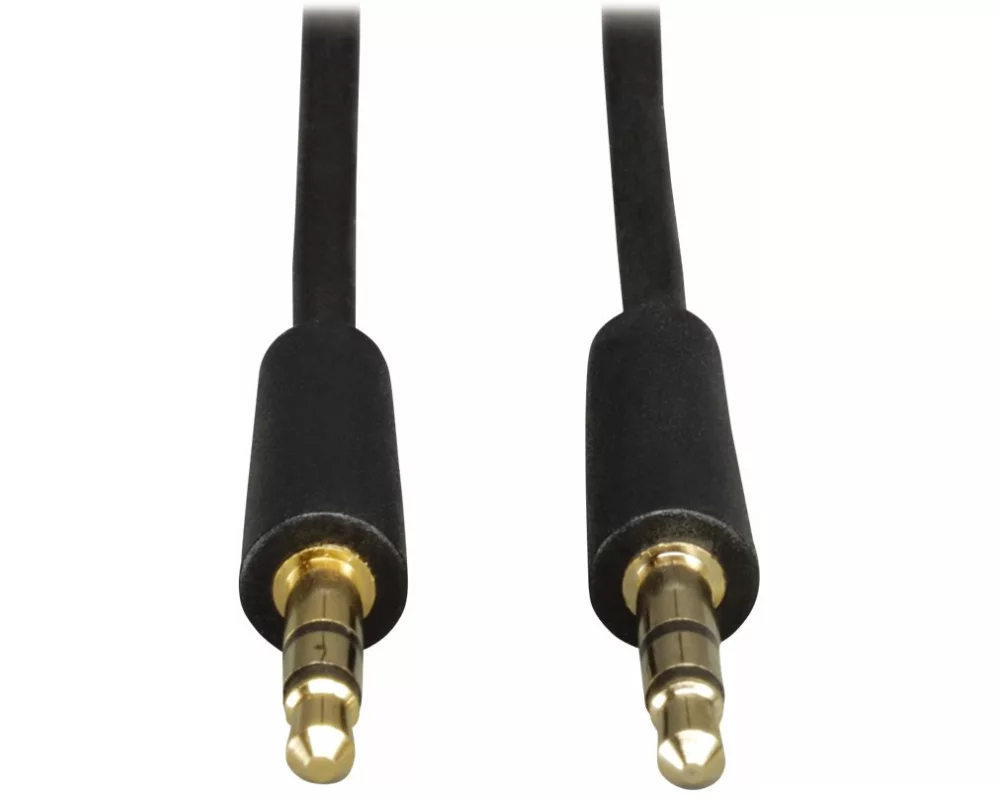 EATON TRIPPLITE 3.5mm Mini Stereo Audio Cable, for Microphones, Speakers and Headphones, M/M, 15 ft. 4.57m