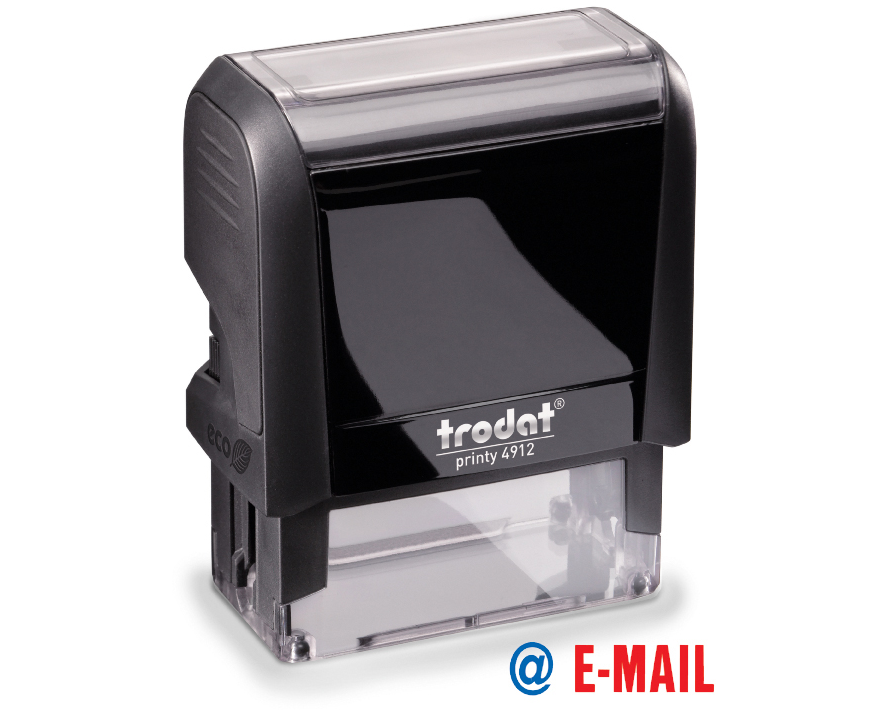 TRODAT Stempel E-Mail 4912EMAIL blau/rot 47x18mm