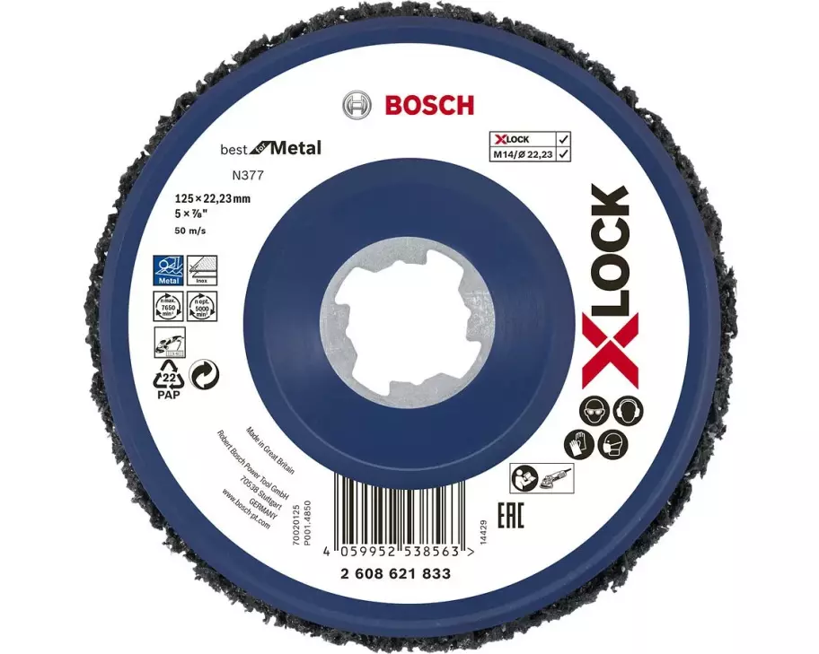Bosch Professional N377 Reinigungsscheibe X-LOCK 125 mm