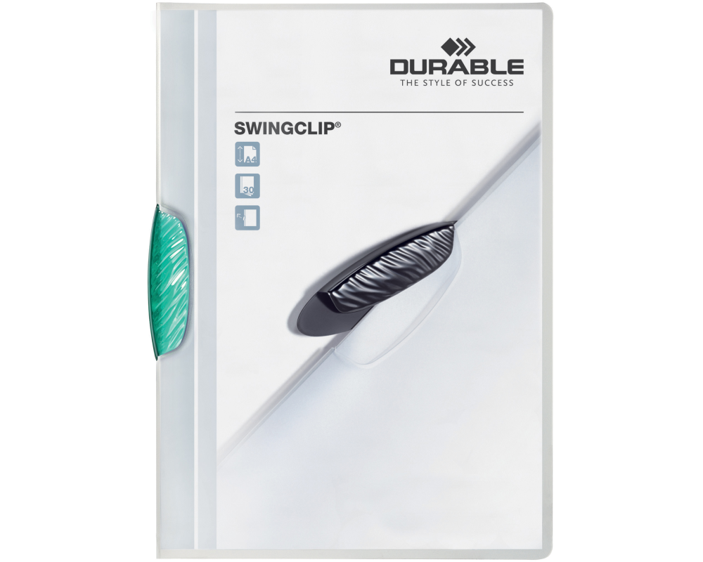 DURABLE Klemmhefter SWINGCLIP A4 226032 für 30 Blatt A4 petrol