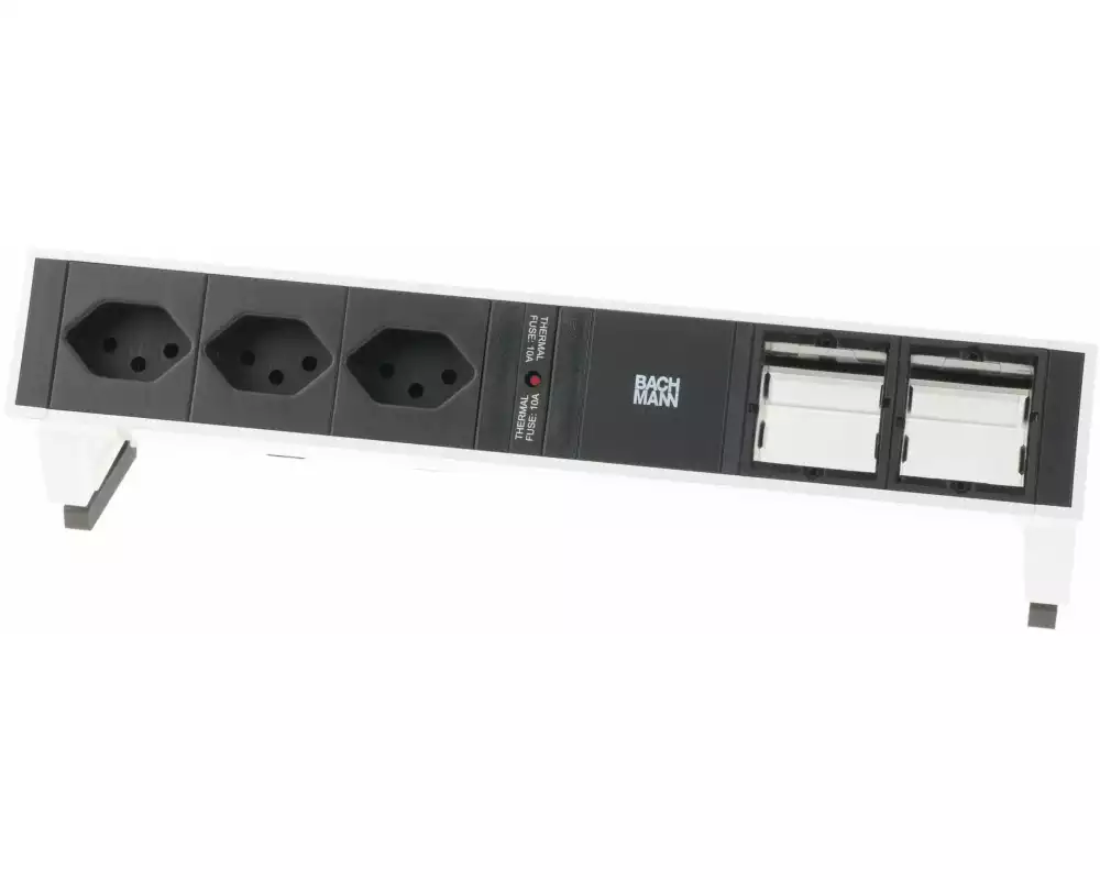 Bachmann Tischsteckdosenleiste DESK 2 3x T13, 2x ABD