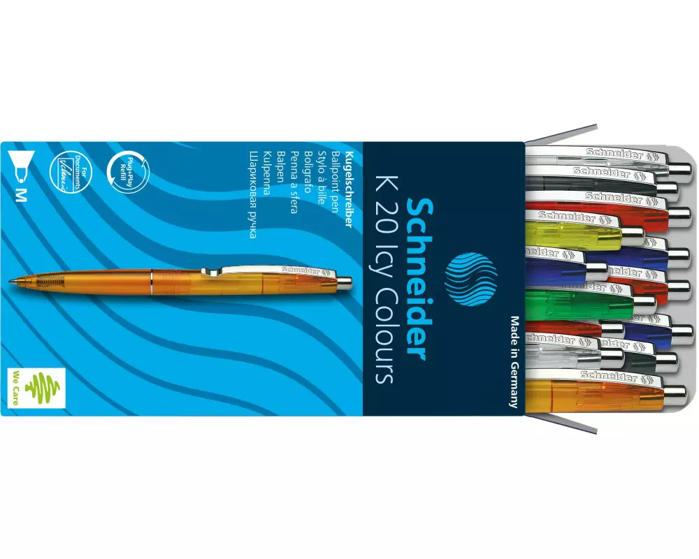 Schneider Kugelschreiber K20 ICY- M assortiert, 20 Stück