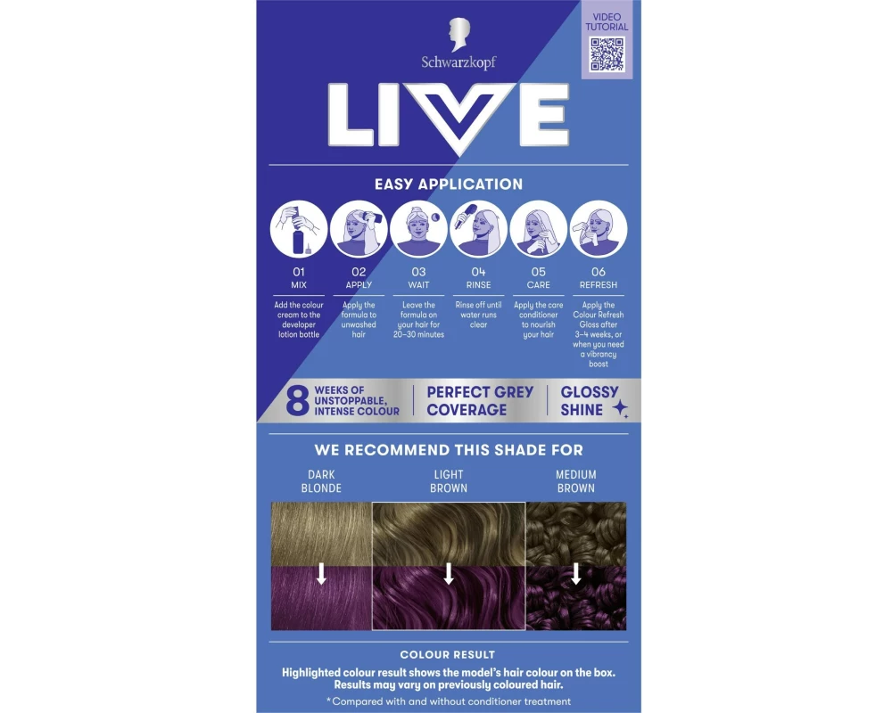 Schwarzkopf LIVE Haarcoloration Intese Coulour U69 Amethyst Chrome