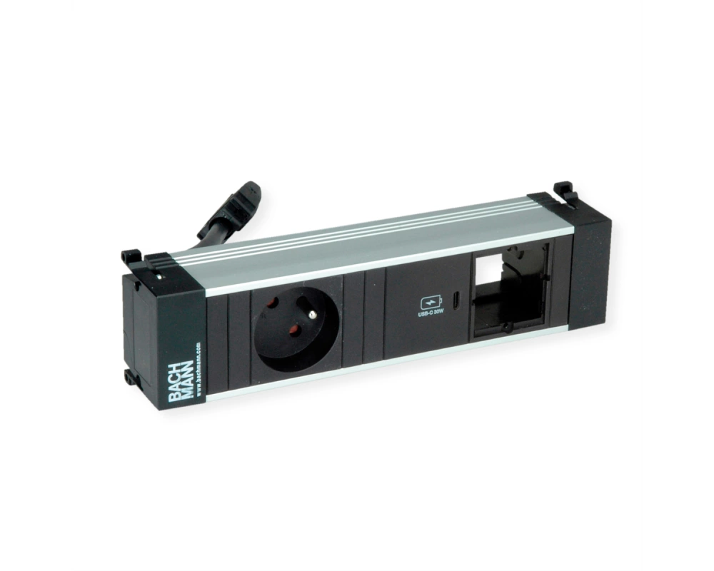BACHMANN POWER FRAME S 1xUTE 1xUSB C 30W 1xCM 0,2m GST18