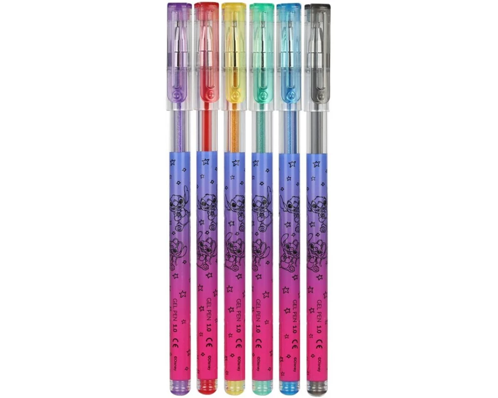 Dreams and Fantasy Gelschreiber Glitzer Set Stitch farbig, 6 Stück