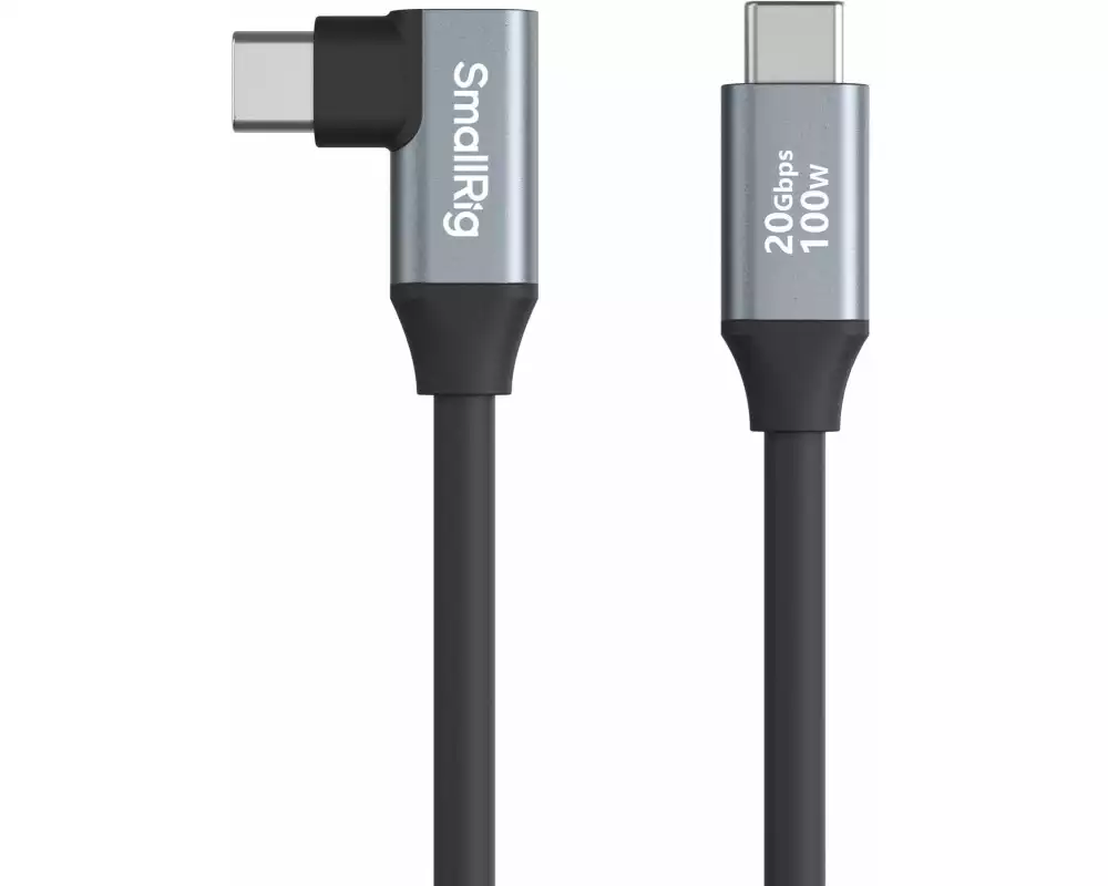 Smallrig Kabel USB-C Data Cable 60 cm Gerade auf gewinkelt