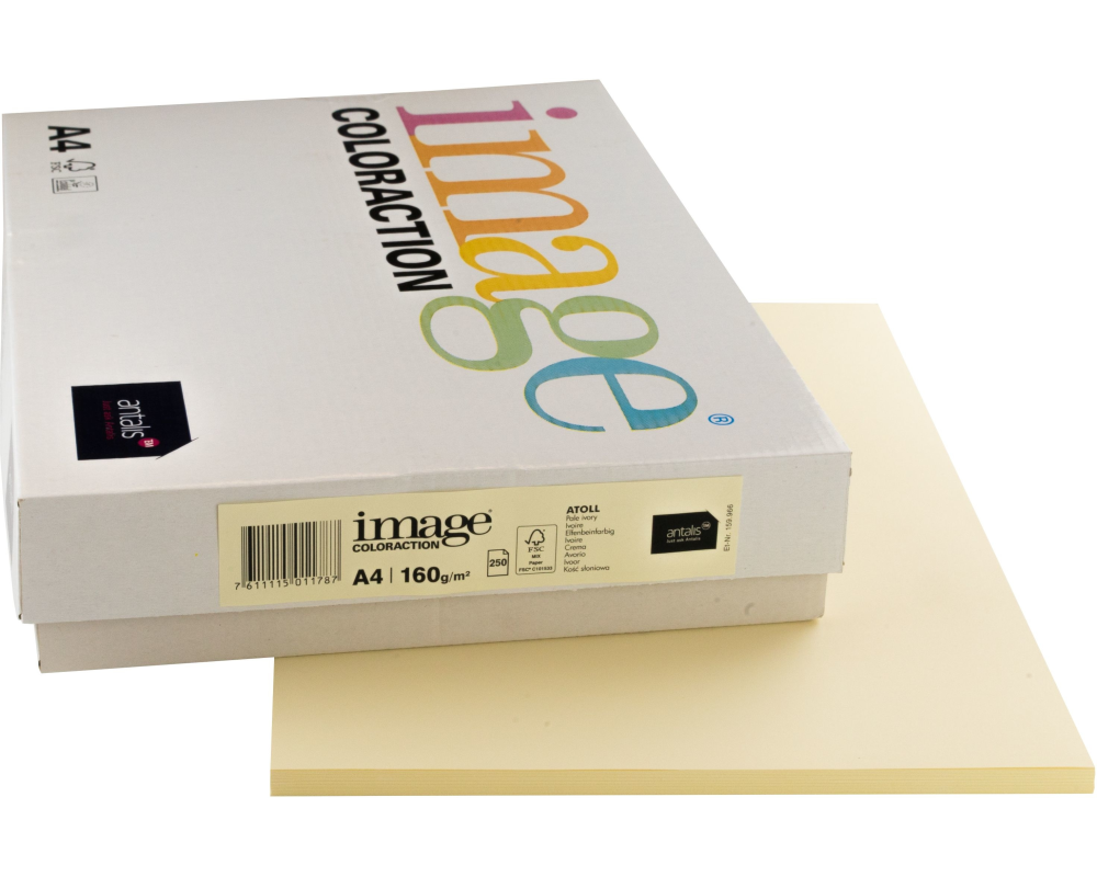 IMAGE COLORACTION Kopierpapier Atoll A4 294539 160g elfenbein 250 Blatt
