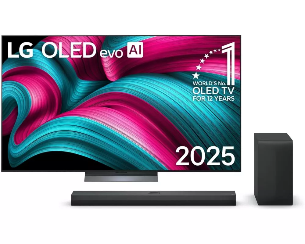 LG TV OLED65C57 inkl. DS70TY Soundbar 65", (Ultra HD 4K), OLED