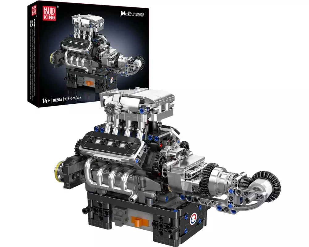 Mould King MCL Supercar V8 Motor Turbo elektrisch