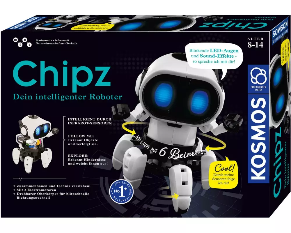 Kosmos Experimentierkasten Chipz – Dein intelligenter Roboter