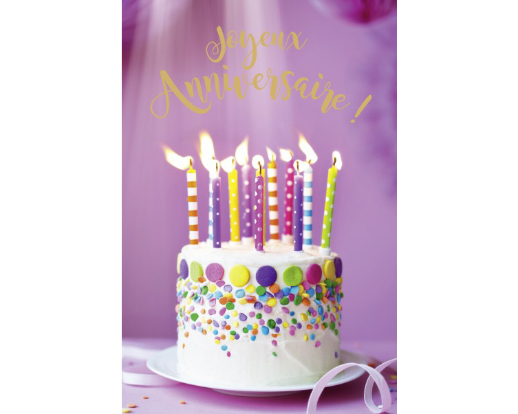 ABC Geburtstagskarte FR B6 53063 Torte