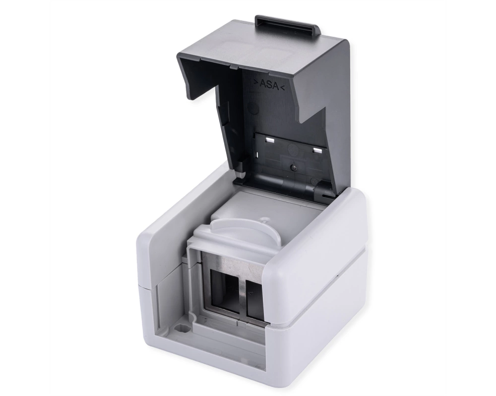 VALUE Outdoor Wandgehäuse für 2x Keystones, grau