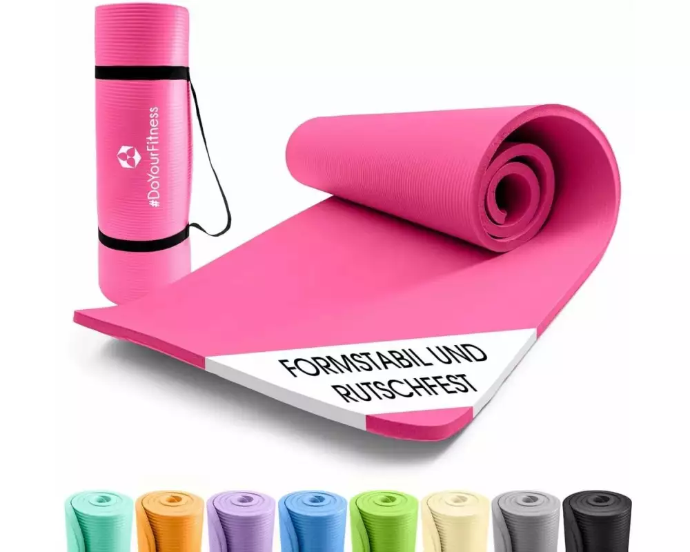 World Fitness Fitnessmatte Yamuna 183 cm x 61 cm, Pink