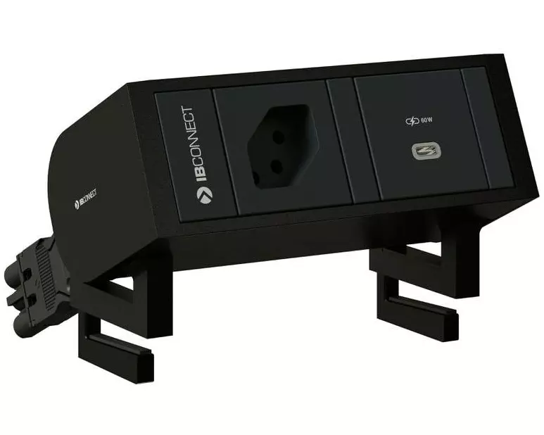 Max Hauri Steckdoseneinheit SUPRA T13, USB-C 60W Schwarz