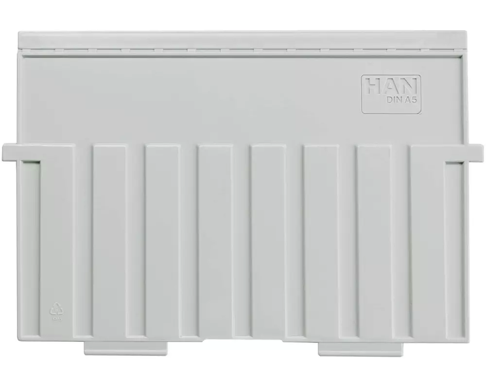 HAN Karteibox Stützplatte Quer A5, Grau