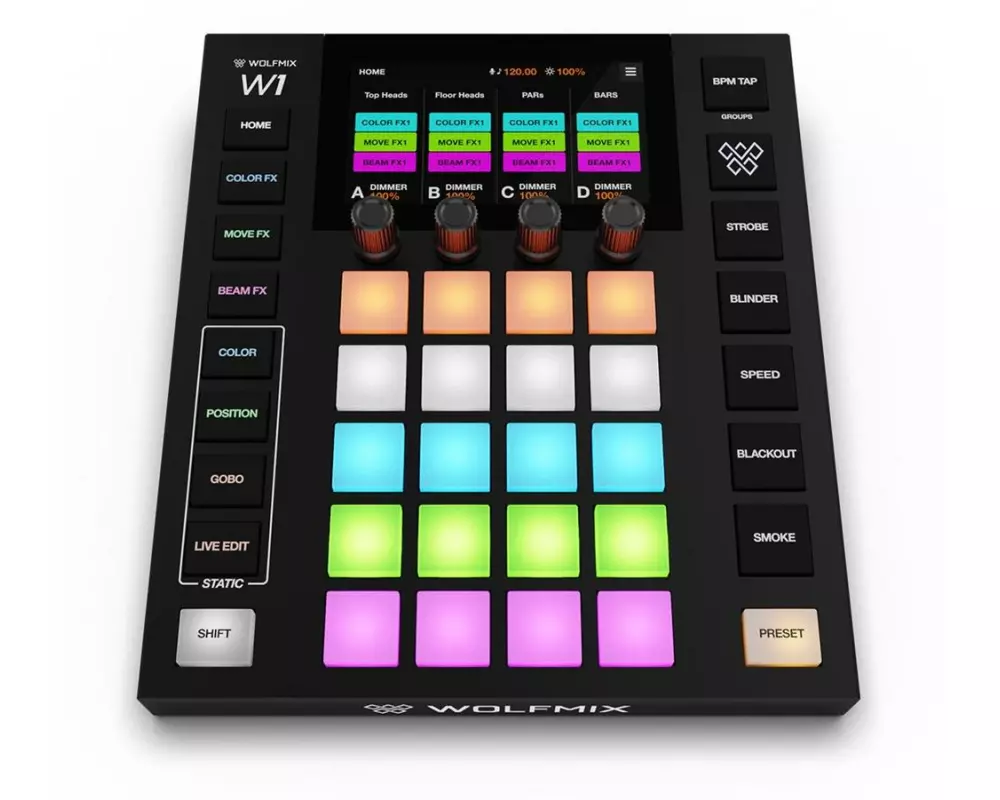 Wolfmix W1 MK3 Lichtsteuerung Standalone DMX Controller