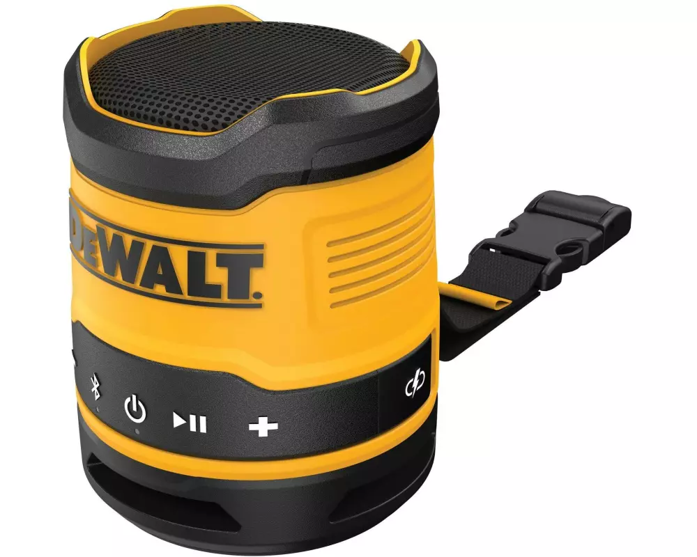 DEWALT Bluetooth Speaker USB-C Rechargeable Gelb