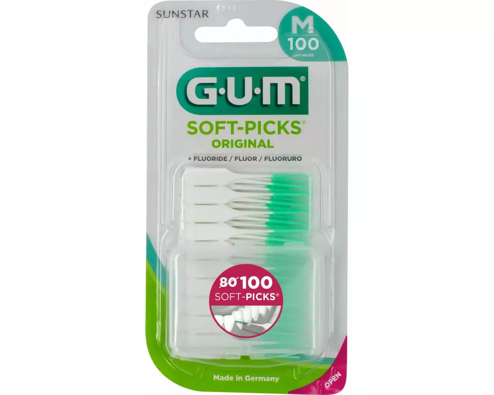GUM Interdentalbürsten Soft-Picks Original M 100 Stück