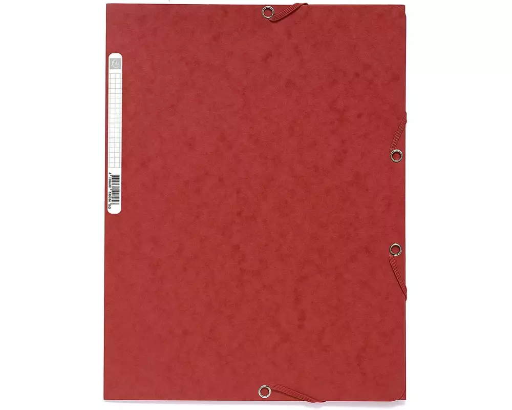 Exacompta Gummibandmappe A4 Rot, 250 Blatt