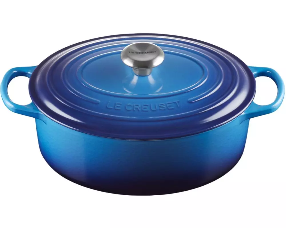 Le Creuset Bräter Signature 31 cm, Azur