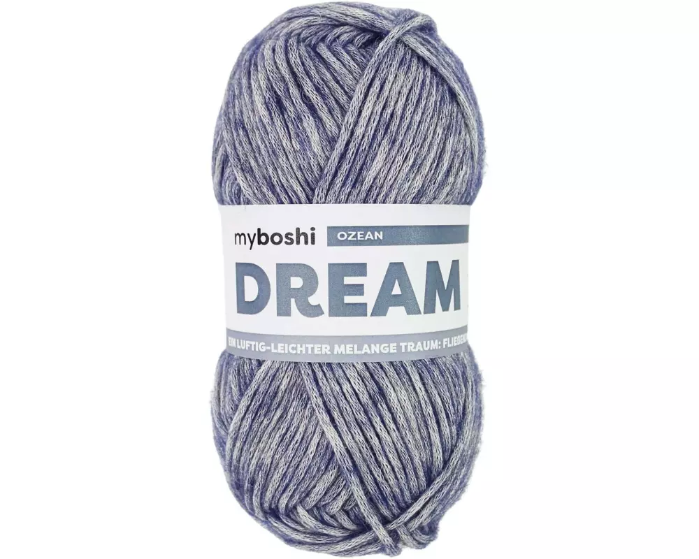 myBoshi Wolle Dream Ozean Dunkelblau meliert, 50 g, 95 m