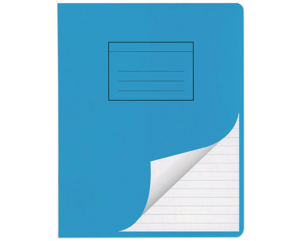 ELCO Schulheft E5, Liniert, Blau/Weiss