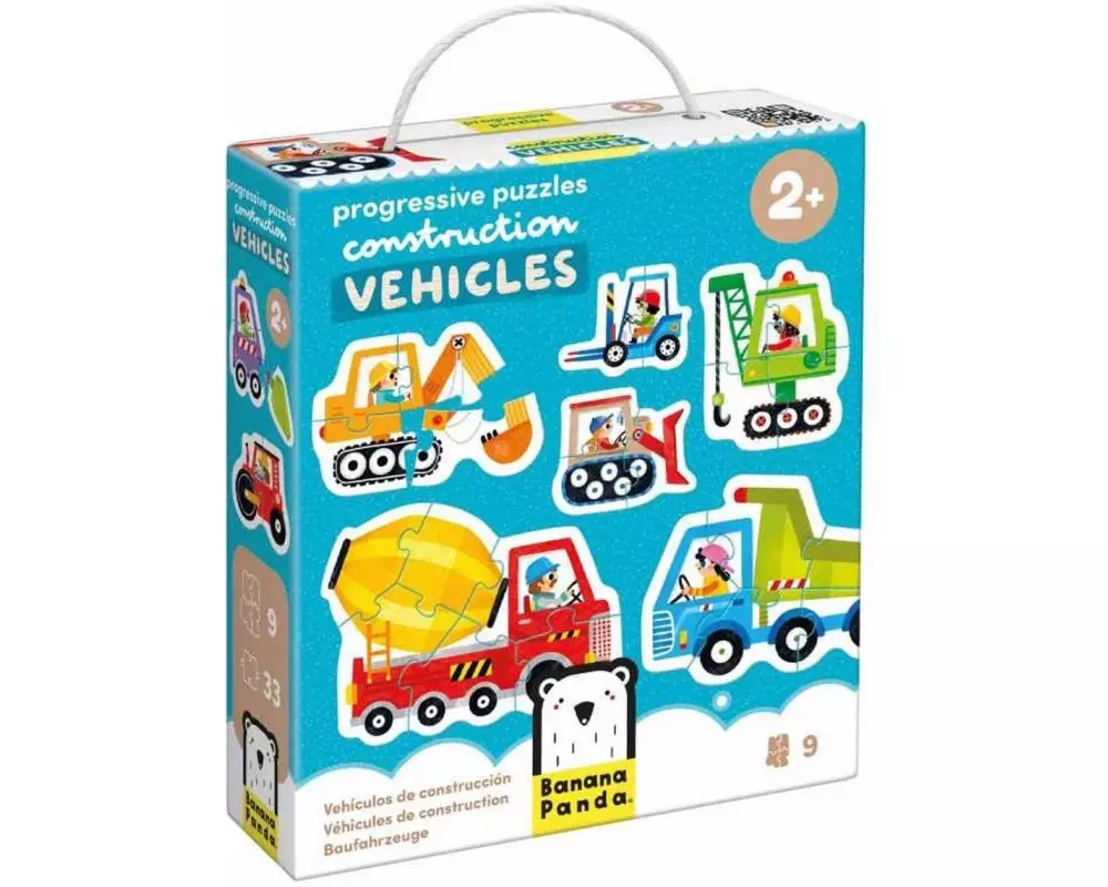 Banana Panda Puzzle Progressive Baustellenfahrzeuge