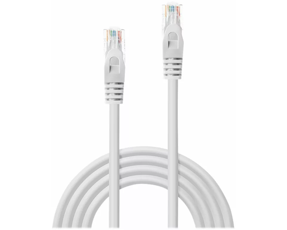 LINDY Basic Cat.6 U/UTP Cable, white, 5m