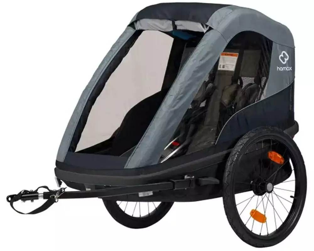 Hamax Veloanhänger Fahrradanhänger Avenida Twin Blau