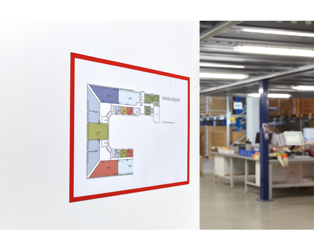 MAGNETOPLAN Magnetrahmen magnetofix A3 1130406 rot 5 Stk.