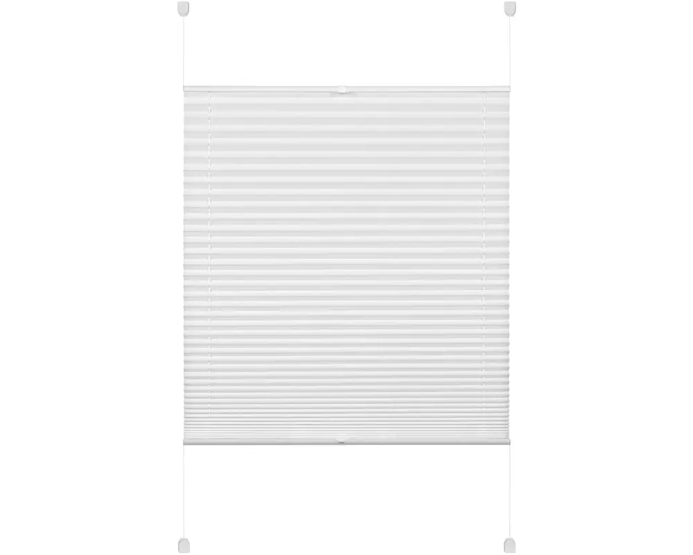 Gardinia Plissée Easyfix, Pia 90 x 130 cm, Weiss