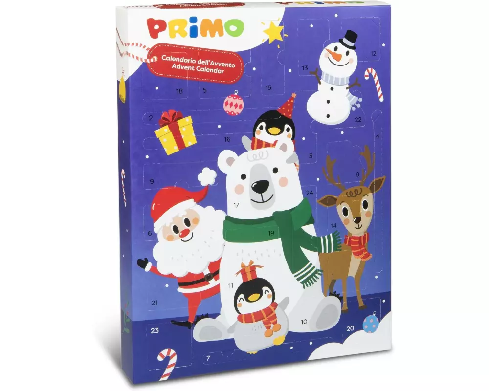 Primo Adventskalender mit Kinderfarben