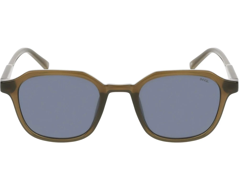 INVU. Sonnenbrille Dominic Milky Green, polarisiert mit Etui