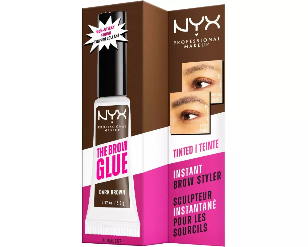 NYX Professional Makeup The Brow Glue Instant Brow Styler 04 Dark Brown