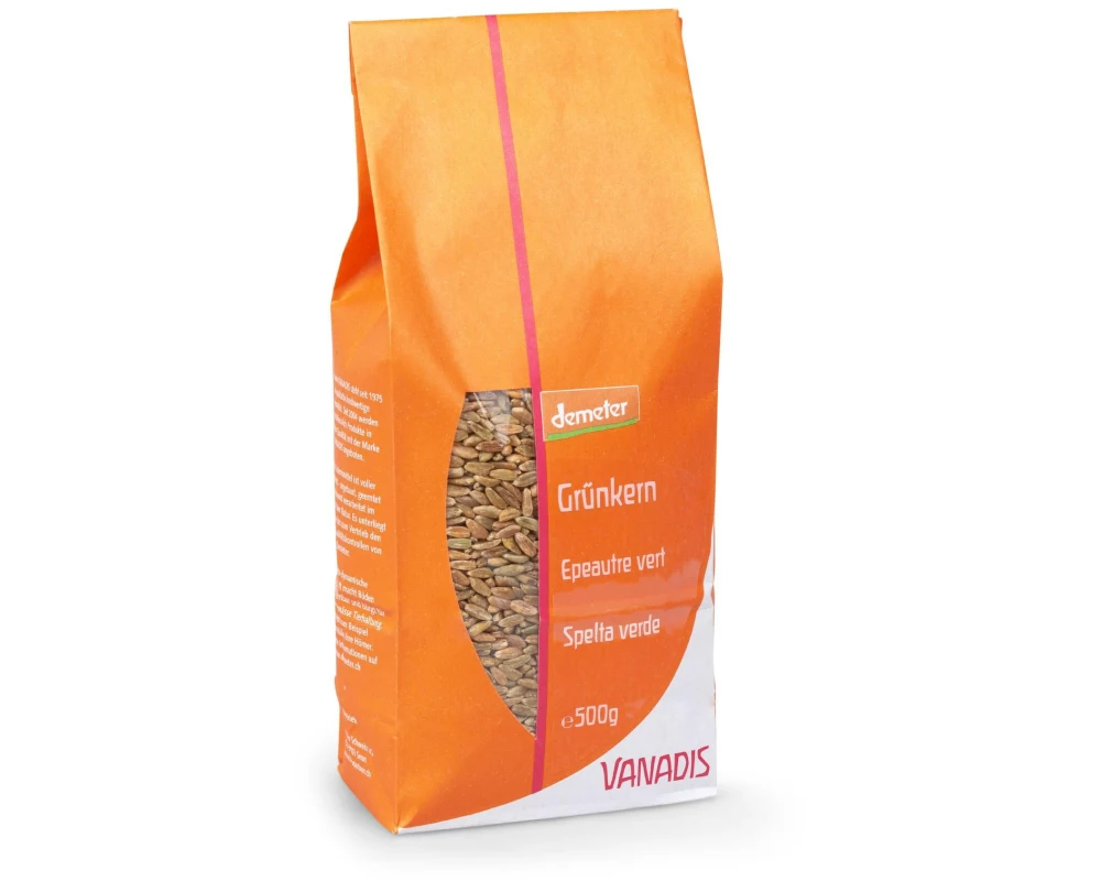 Vanadis Grünkern holzgedarrt, Demeter 500 g