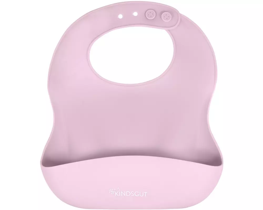 Kindsgut Lätzchen Silikon Zartrosa 25 x 23 cm