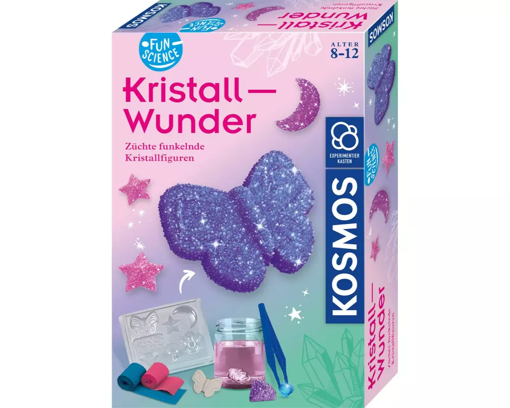 Kosmos Experimentierkasten Fun Science Kristall-Wunder Mehrfarbig