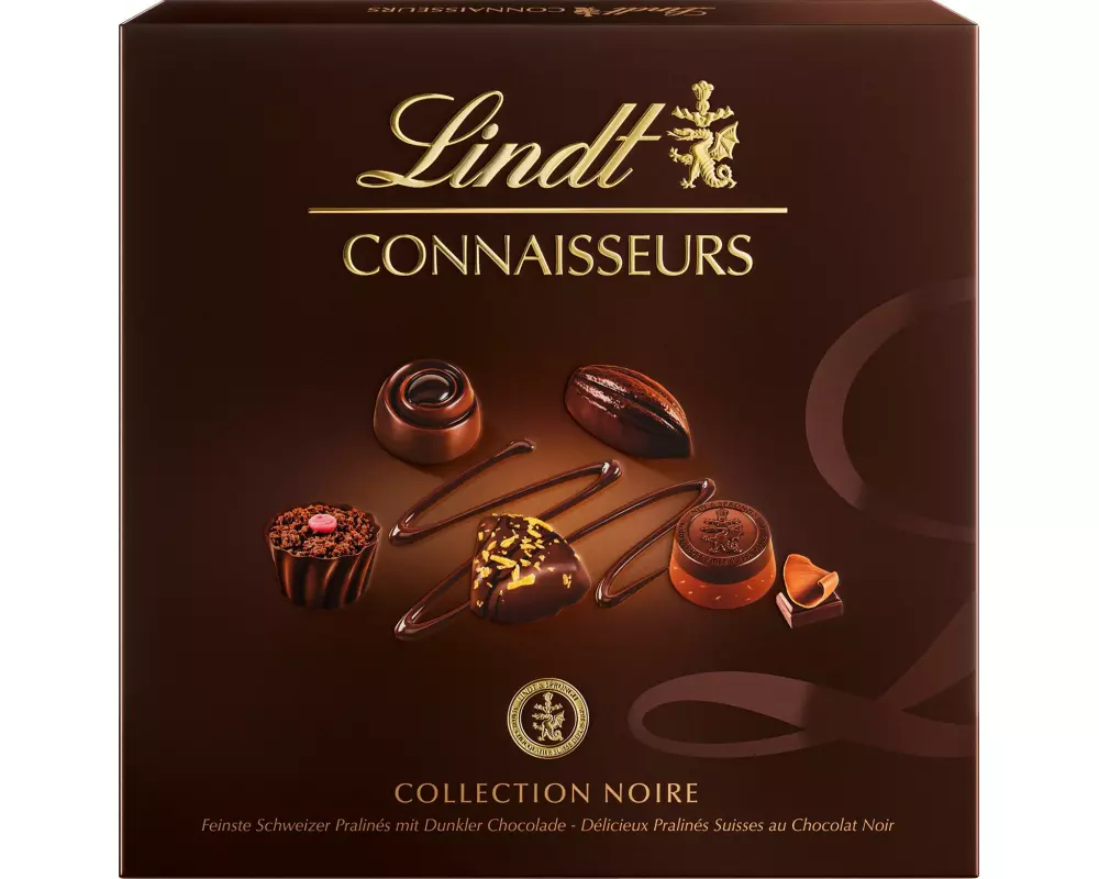 Lindt Schokoladen-Pralinen Connaisseurs Collection Noire 140 g