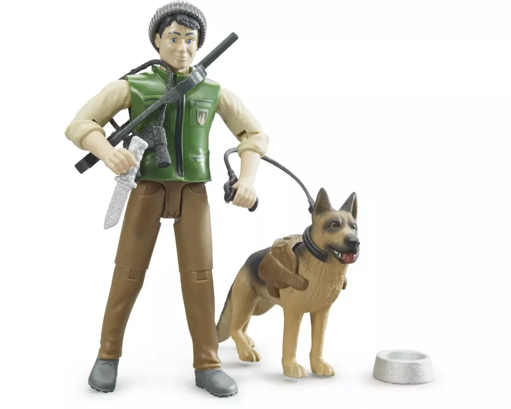 Bruder Spielwaren Spielzeugfigur Förster mit Hund