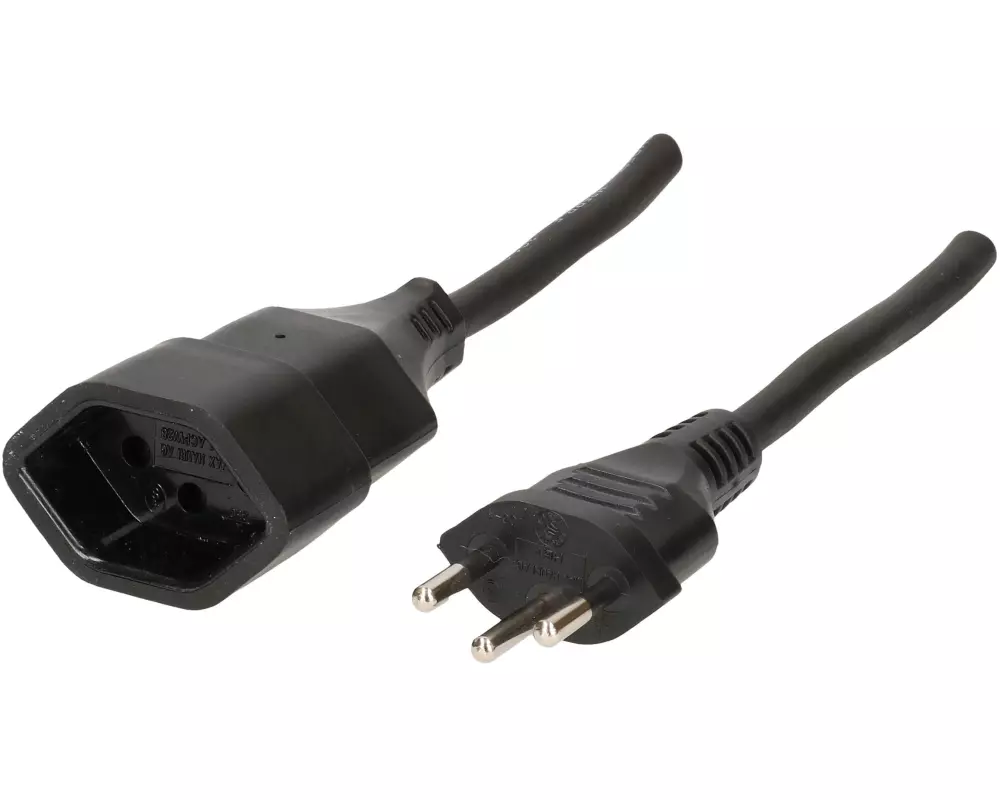 Max Hauri Verlängerungskabel 5 m, Typ 12 zu Typ 13