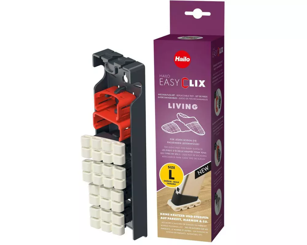 Hailo Wechsel-Fuss Set EasyClix Living L 0 Stufen