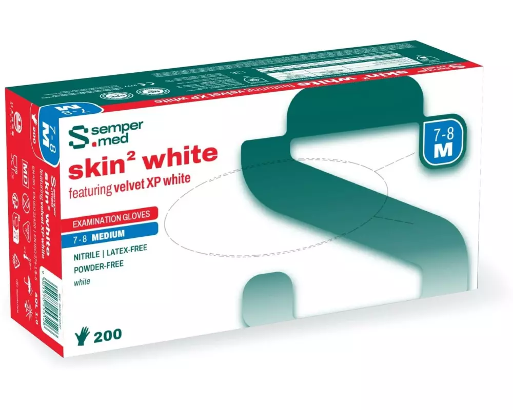 Sempercare Einweghandschuh Sempermed skin white M 200 Stück