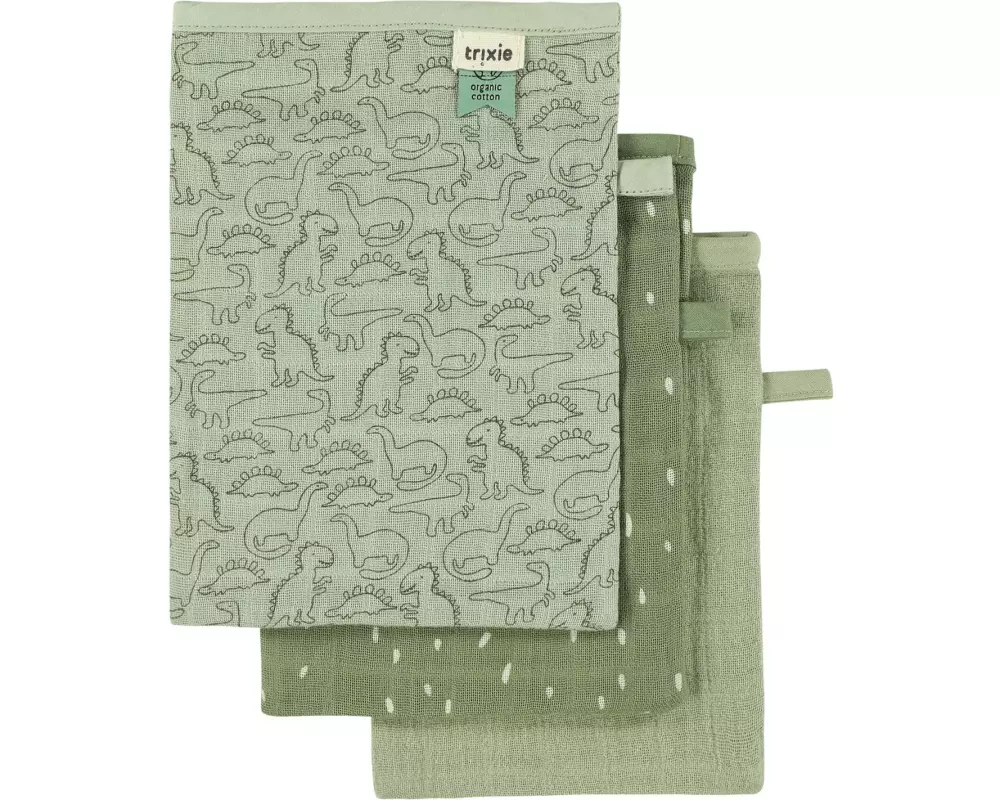 Trixie Mullwaschhandschuhe 3er Set Dino
