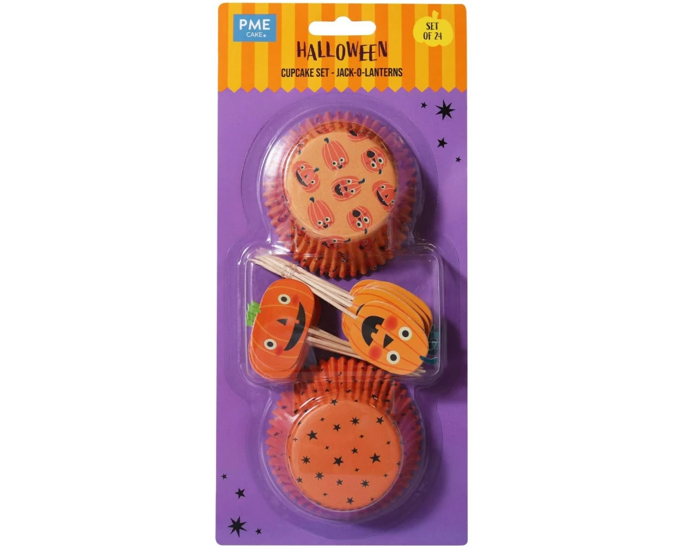 PME Muffin-Backform und Topper, Kürbis 1 Stück, Orange